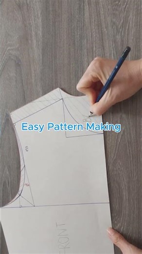 Beginner Pattern Drafting #shorts #patternmaking #sewingtutorial #DIYsewing #sewingforbeginners