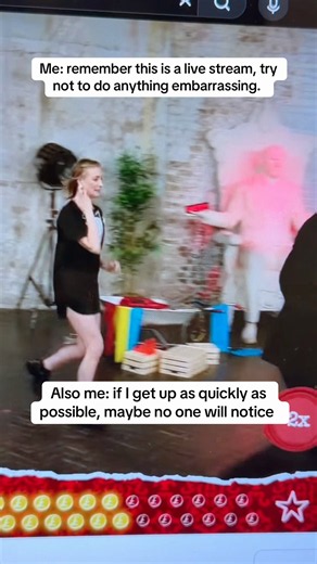 When you faceplant it on the Taskmaster livestream