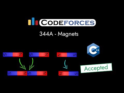Codeforces 344A - Magnets | Detailed C++ Solution | TheCoDeveloper