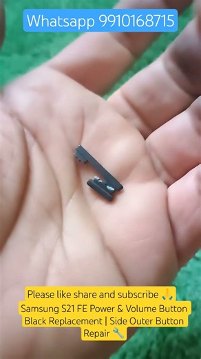 Samsung S21 FE Power & Volume Button Black Replacement | Side Outer Button Repair 🔧