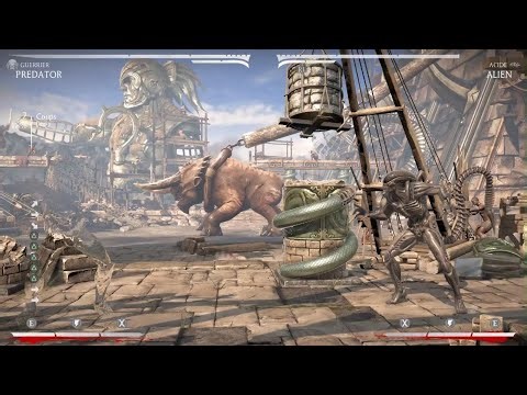 Mortal Kombat XL alien vs pedator frieza 3 vs cooler 2 😂