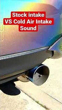 Stock intake VS Cold Air Intake Sound #corolla