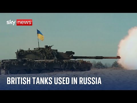 British Challenger 2 tanks have been used inside Russia by Ukrainian troops, Sky News understands