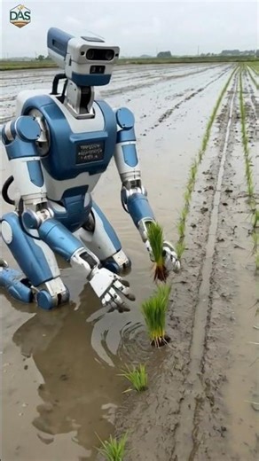 Future Paddy Farming 🤖🌾 | Humanoid Robots Replace Labour | Smart Agriculture Tamil #shorts #viral