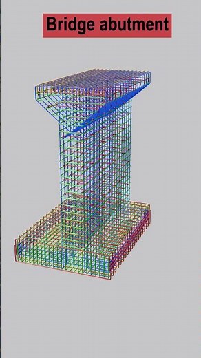 3D Bridge Abutment #shorts #civilengineering #bridge #3danimation
