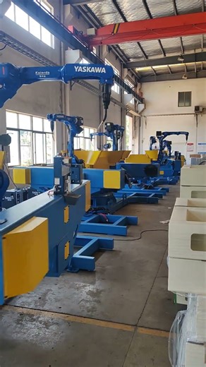 Yaskawa dual welding robot positioner rotation accuracy test! #weldingpositioner #weldingrobot