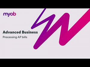 Processing Accounts Payable Bills in MYOB Acumatica