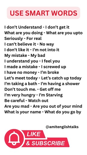 Use Smart Words | Upgrade to better vocab #speaklikeapro
