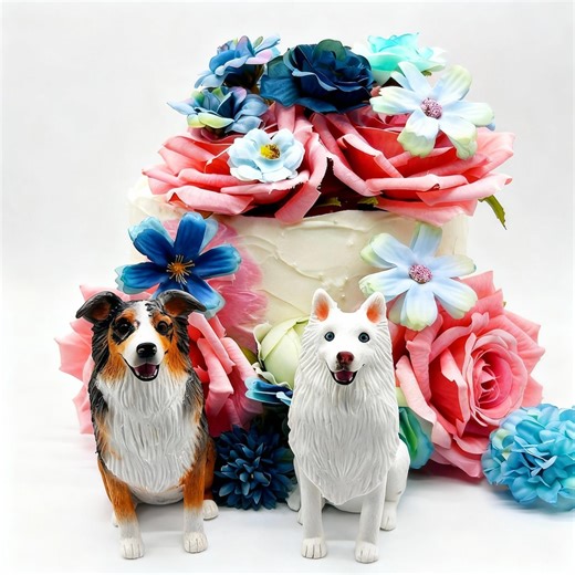 Personalized Pet Cake Toppers, Custom Dog Polymer Clay Figurines - Etsy