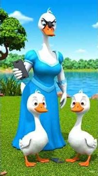 😂 Phone Fight Gone WRONG! Mrs. Rolly’s Cygnets Get BUSTED! 🦢📱#FunnyCartoon #BOTCAN #YTShorts