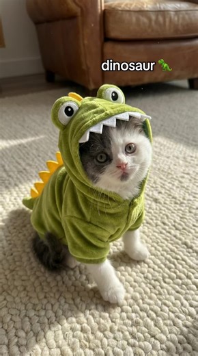 Dinosaur 🦖 and Funny Cats: A Hilarious Encounter