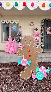 This giant gingerbread man gets a prime spot in our yard every year! He is so cute and was very easy to make! And guaranteed to last longer than any giant inflatable you’ll ever buy 🤣...#Christmas #ChristmasInJuly #ChristmasCrafts #DIYChristmas #DIYChristmasDecor #ChristmasDIY #ChristmasCrafting #OutdoorChristmasDecor #GingerbreadMan #GingerbreadDecor #GingerbreadEra #WhimsicalChristmas #WhimsicalChristmasDecor #CandylandTheme #Candyland #GiantGingerbreadHouse #DIY #ChristmasIsComing #Christmas