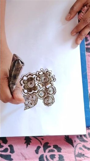 Easy and beautiful Mehandi design drawing – beginners ku perfect #deevsha #yt #mehndi