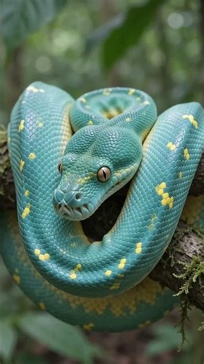 কেন পৃথিবীর সবচেয়ে বিরল ও দামি সাপ Blue Green Tree Python🐍 #snakefacts #python #anaconda #snaketalk
