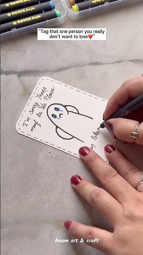 A 5-minute card… but a heart full of sorry 🥺💌