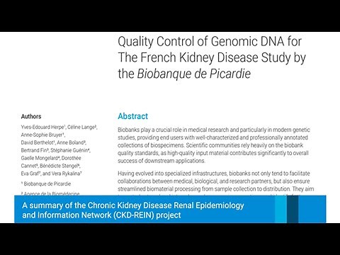 Large-scale quality control of biospecimen genomic DNA