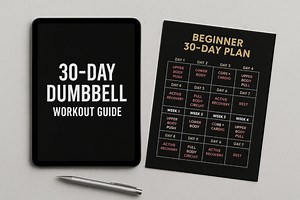 30-day Dumbbell Workout Plan PDF | Beginner & Intermediate | Full Body Home Fitness Program | Printable Digital Download - Etsy