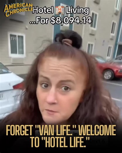 American Chronicles on Instagram: "Forget “Van Life.” Welcome to “Hotel Life.” ​I’m seeing this more and more: families checking into extended-stay hotels for months at a time because it’s cheaper than an apartment. This couple locked in a 6-month stay for $8k. ​For that price, they get a roof, a shower, and zero landlord drama. No flexibility, small space, but total freedom from lease traps. ​It’s dystopian and genius at the same time. We have an entire class of people who are “homeless” on pap