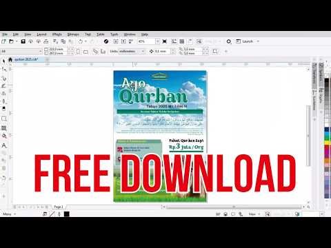 FREE DOWNLOAD FILE COREL | POSTER | LEAFLET QURBAN
