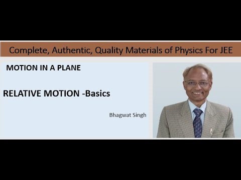 Chapter 4: || Relative Motion -BASICS||MOTION IN A STRAIGHTLINE