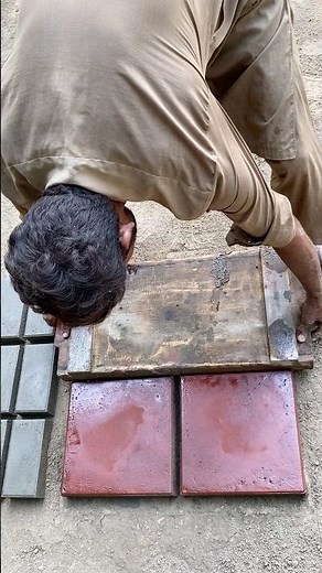 Complete Process of Making Cement Tiles | Traditional Tile Factory Work