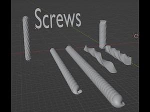Create screw effect in Blender