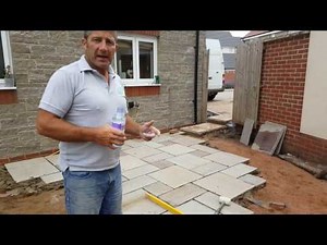 Laying Indian Sandstone Paving