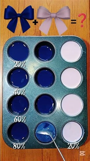 "Deep Blue & Soft Pink Gradient _ Algorithmic Color Mix" #colorpalette #colormixing #colormix#art