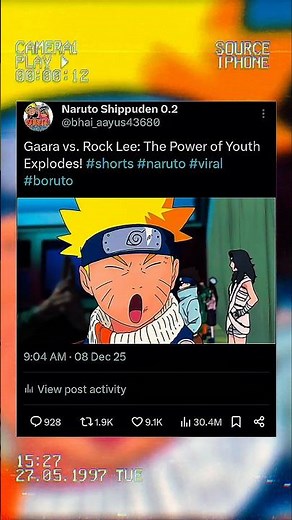 Gaara vs. Rock Lee: The Power of Youth Explodes! #shorts #naruto #viral #boruto