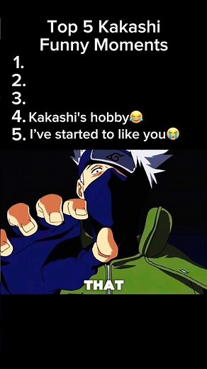 🏆Ranking Kakashi Funny Moments 😂🔥