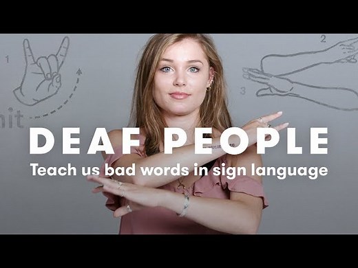 Deaf people teach us how to swear in sign language