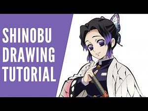 How to Draw Shinobu Kocho from Demon Slayer | Anime Drawing Tutorial