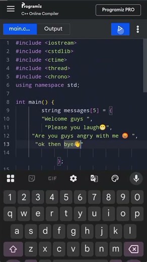 Random Messages #c++ #code