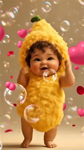 Dancing Baby in Banana Costume Goes Full Dummy Cosita Ah Ah!