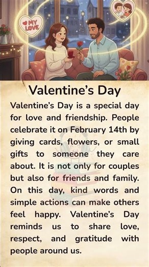 Valentine’s Day | Easy English | Read and Learn English #learnenglish #readingeanglish #a2english