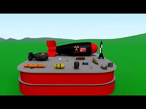 Garry's Mod Nuclear Bombs Explosive Experiment On The Flatbox | The Ultimate Bombs Testing