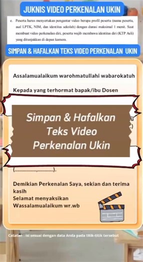 837 reactions · 478 shares | Simpan & Hafalkan Teks Video Perkenalan...