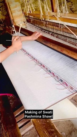 Making Of Swati Pashmina Shawl 🪡🪡 Ittifaq Handicrafts | Pashmina Makers Swat #fashion #pashmina