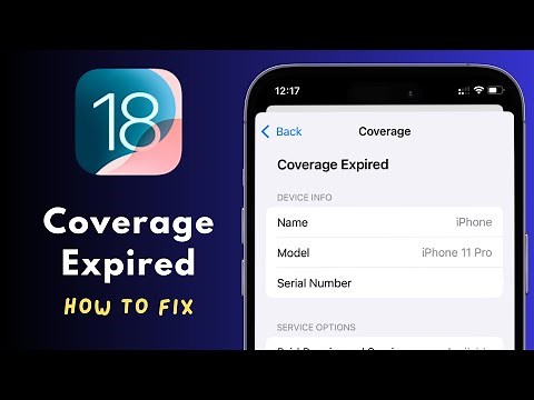 Whats is Coverage Expired in iPhone and How to Fix