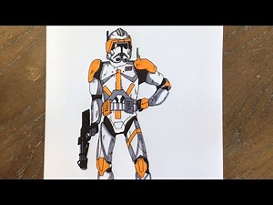 Drawing commander Cody (Star Wars: the Clone wars)