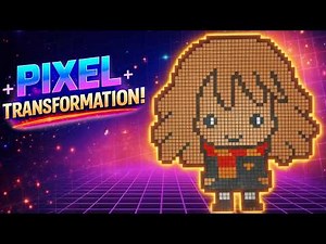 How To Draw Hermione Granger Pixel Art — Smart & Powerful Speed Draw | Color Bits