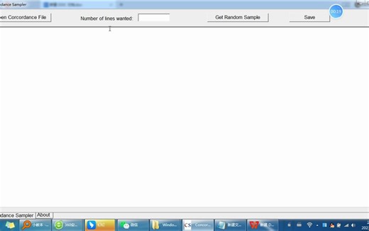 语料库软件介绍之随机抽样工具concordance sampler