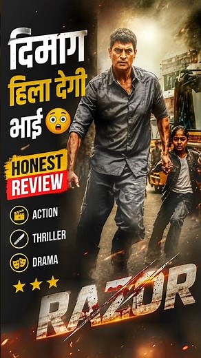 RAZOR Movie review| Hindi review | 🔥 Full action Bhai| zeroboxoffice