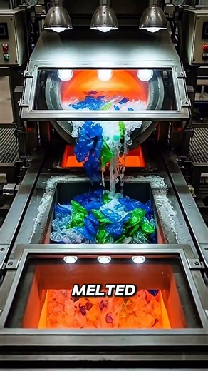 How Plastic Is Recycled ♻️ Inside the Factory #shorts