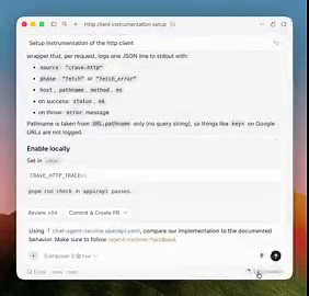 It’s now much easier to debug context usage in Cursor.This builds on our work to use “dynamic context”, e.g. we don’t load all MCP tools up front into context, helping you reduce token usage without degrading quality.