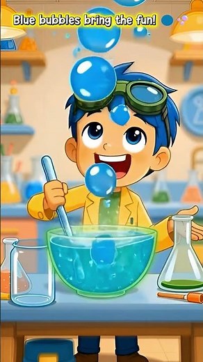 MiniLab Rainbow Bubbles Experiment 🌈🧪 #shorts #MiniLab #KidsScience