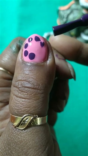 💜💅 easy beautiful nailart for short nail 💅#youtubeshorts #nails #nailart #shorts #shortvideo