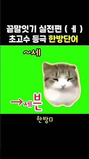 맨날 끝말잇기 지는 사람? (ㅔ) 한방단어 끝말잇기 (담담디디디디 버전) #땁이도사