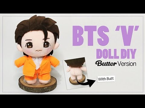 KPOP DOLL TUTORIAL : BTS "V" Taehyung Doll DIY || Butter MV version