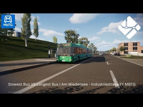 Slowest Bus Vs Longest Bus | Am Wiedensee - Industriestraße | CTS Bus | FT MBTD